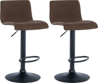 Clp Clp - Set De 2 Taburetes De Bar Branford Marr&oacute;n Tela