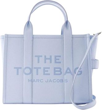 Marc Jacobs The Tote Bag Small - Dames - Shoppers - Blauw - ONE Size - Leer - Tassen