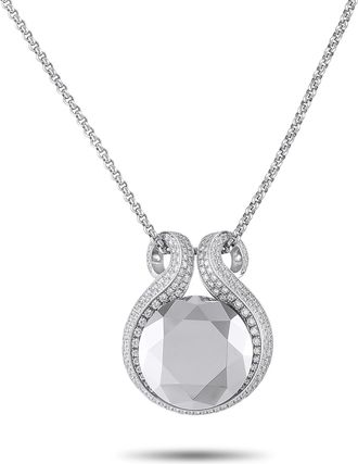 Chopard 18K White Gold Diamond and Hematite Necklace CH09-031725