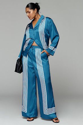 Glamorous Plus Satin Trousers Pants