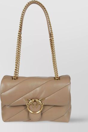 Pinko LOVE CLASSIC PUFF quilted chain foldover shoulder bag