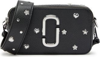 Marc Jacobs The Snapshot Studded Grained Leather Cross-body bag - Black - One Size