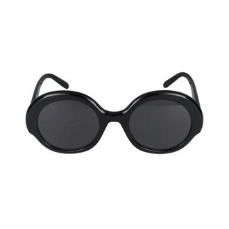 Loewe Slanke Ronde Zonnebril - unisex - Accessoires - Zwart - Maat: 52 MM