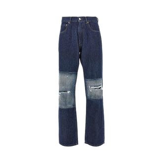Maison Margiela Distressed effect straight leg jeans Man 28