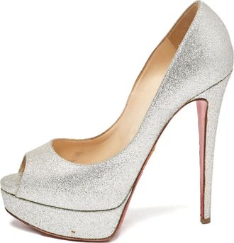 Christian Louboutin Pumps Lady Peep 145mm - Effetto metallizzato