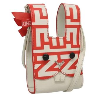 Fendi Pre-owned Mini Bags, female, White, Size: ONE SIZE Pre-owned Vintage Mini Shoulder Bag