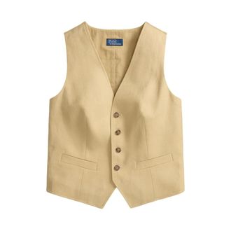 Ralph Lauren Vests, female, Beige, Size: XS Dutan