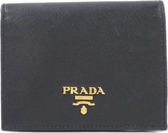 Prada Nero Saffiano Metal Wallet (Bi-Fold) (Pre-Owned)