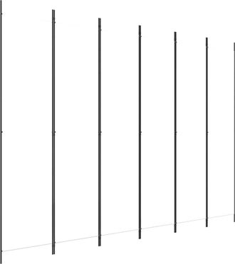 vidaXL Vidaxl - Biombo Divisor De 6 Paneles De Tela Blanco 300x220 Cm