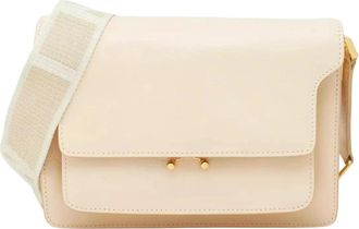 Marni Trunk Soft Medium Schoudertas - Dames - Schoudertassen - Beige - ONE Size - Katoen - Tassen