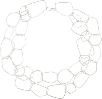 Cortana Irus Interlocking Rings Necklace - Dames - Kettingen - Grijs - ONE Size - Accessoires