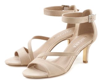 Lascana Sommerschuh High-Heel-Sandalette,Riemchensandalette,Sommerschuh mit Riemchen VEGAN
