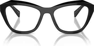 Prada 54mm Butterfly Optical Glasses in Black at Nordstrom
