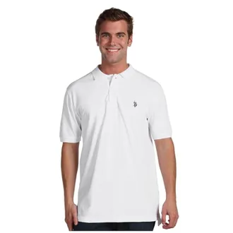 U.S.Polo Association U. S. Polo Assn. Pique Polo Shirt Mens White Short Sleeve Active GBO1789