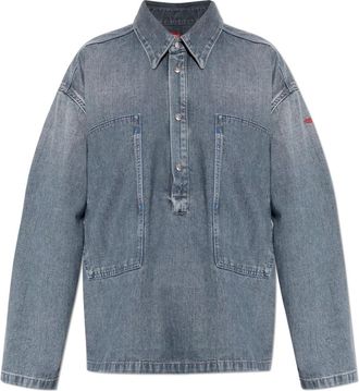 Diesel Mujer, Blusas y Camisas, Gris, Talla: 2XS