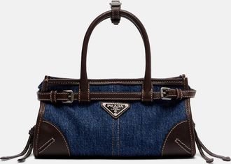Prada Prada Bonnie Small denim top-handle bag