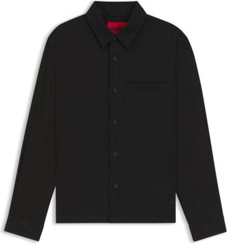 HUGO BOSS Oversized-fit overshirt in soft twill