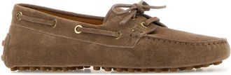 Tod's Womens Gommino Loafer Beige Suede
