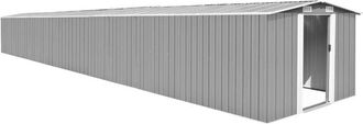 vidaXL Cobertizo De Jard&iacute;n Acero Galvanizado Gris 257x990x181 Cm Vidaxl