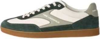 Karl Lagerfeld Kandidate Sneakers - Heren - Sneakers - Groen - 44 EU - Leer - Schoenen