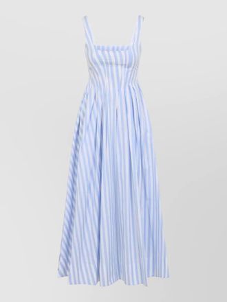 Sportmax filato striped cotton sleeveless midi dress