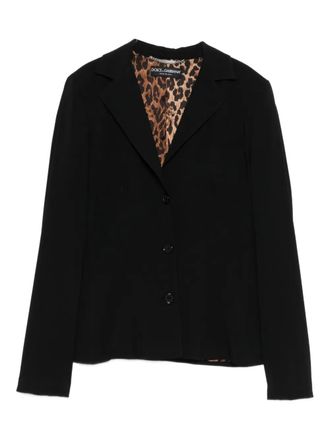 Dolce & Gabbana single-breast black blazer