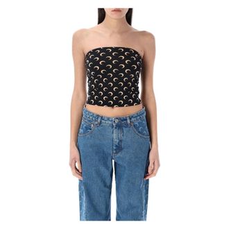 Marine Serre Mujer, Camisetas, Negro, Talla: XS