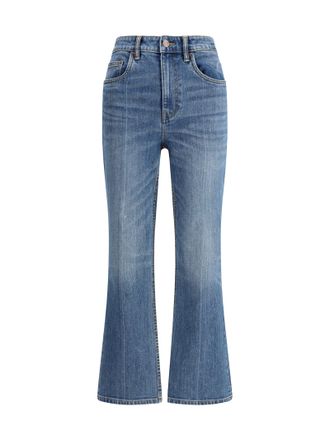 Tory Burch Cropped Flare Jeans