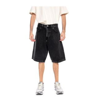 Edwin Worker Short - Heren - Denim shorts - Zwart - W31 - Katoen - Korte Broeken