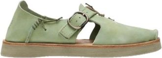 Satorisan Benirras Premium Karma - Dames - Platte Schoenen - Groen - 40 EU - Leer - Schoenen