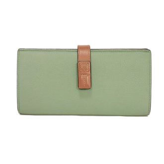 Loewe Green Leather Long Wallet (Bi-Fold) (Pre-Owned)