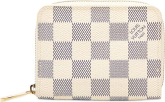 Louis Vuitton 2009 Damier Azur Zippy Purse coin pouch - White