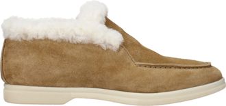 Eleventy Elf Frauens Stiefel Wildleder Beige