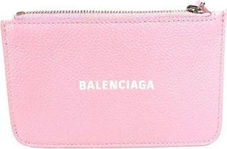 Balenciaga Tweedehands leren portemonnees - Dames - Vintage Accessoires - Roze - ONE Size - Vintage