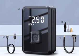Gabrielle Inflador De Neum&aacute;ticos Inal&aacute;mbrico Para Coche, Minicompresor De Aire Port&aacute;til De 4000 Mah (10,3 Bar), Cilindro De Inflado R&aacute;pido