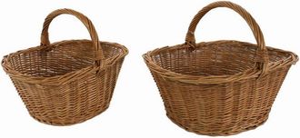 Vacchetti Cesta Mimbre Europea John 1-2 Ovalada Cm50x34h21-39