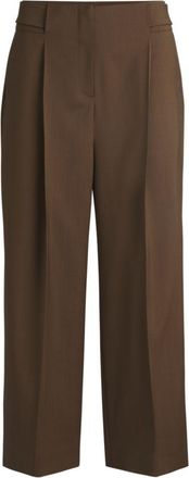 BOSS Regular-fit high-waisted trousers in wool
