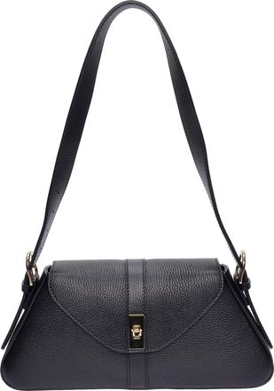 Roberta M Zwart Rundleer Tas