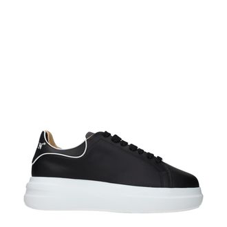 Philipp Plein Black Leather Chunky Mens Sneakers