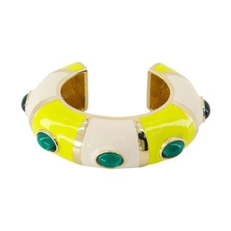 Jacquemus Accessoires, Dames, Veelkleurig, ONE Size, Leer, Le Bracelet Rayures