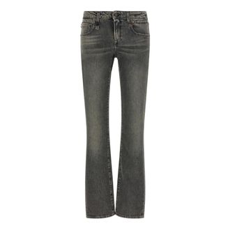 R13 Jeans, Dames, Zwart, W27, Leer, Tobi Boy Jeans