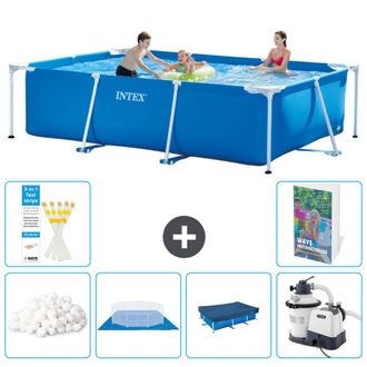 Intex Piscina Con Estructura Rectangular - 300x200x75 Cm - 7-piezas S107