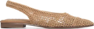 Xti Womens 14512403 Flat Ballet Shoe In Taupe