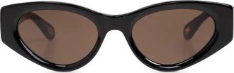 Chlo&eacute; Zonnebril - Dames - Zonnebrillen - Zwart - 52 MM - Accessoires
