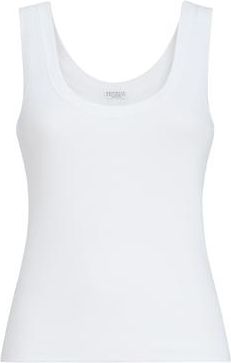 Brunello Cucinelli Ribbed jersey top in White at Nordstrom, Size Xx-Large Eu