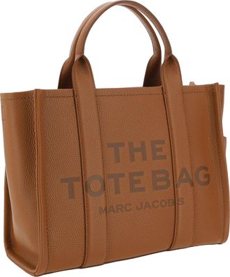 Marc Jacobs Womens The Medium Tote Handbag Argan Oil Calf Leather Bos Taurus Handbags Hand Bags