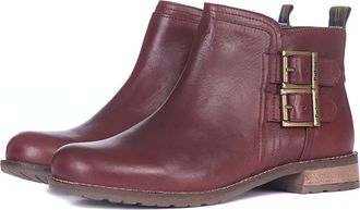 Barbour Womens Sarah Low Buckle Boot Leather Walking Casual Fashion Ankle Boots - Bordeaux - 3