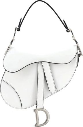 Dior Saddle Handbag Leather Mini shoulder bag - Wit