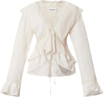 Isabel Marant Damienne Ruffled Lace Blouse