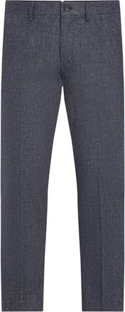 Tommy Hilfiger Bleecker Slim Geweven Broek - Heren - Chinos - Blauw - W40 L32 - Katoen - Broeken